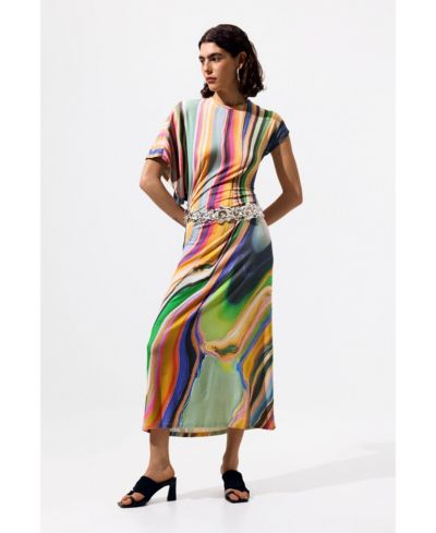 Женское платье Desigual с длинными волнистыми краями