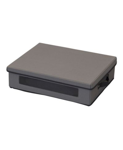 Household Essentials Platter Storage Chest, Gray