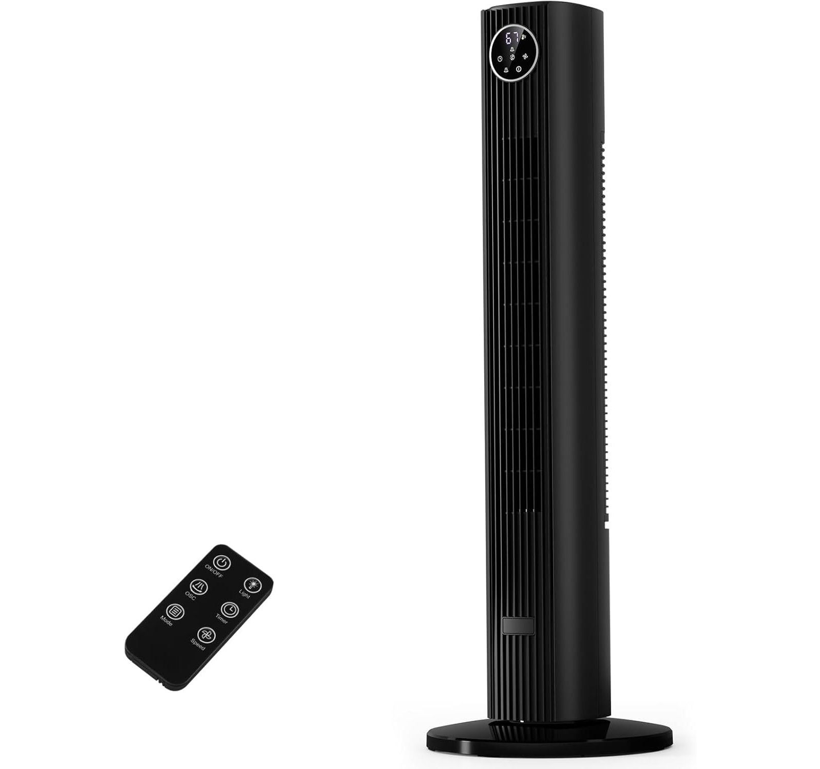 Вентилятор-башня Cowsar 36", 85degree(s) Oscillating, Quiet, 3 Speeds, 4 Modes, Remote