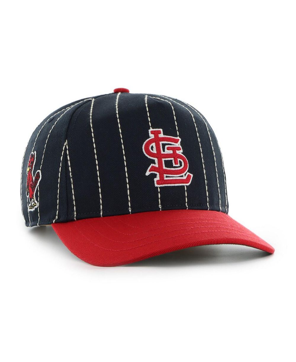 Кепка '47 Brand Men's x Rawlings Navy/Red St. Louis Cardinals Pinstripe Hitch Adjustable