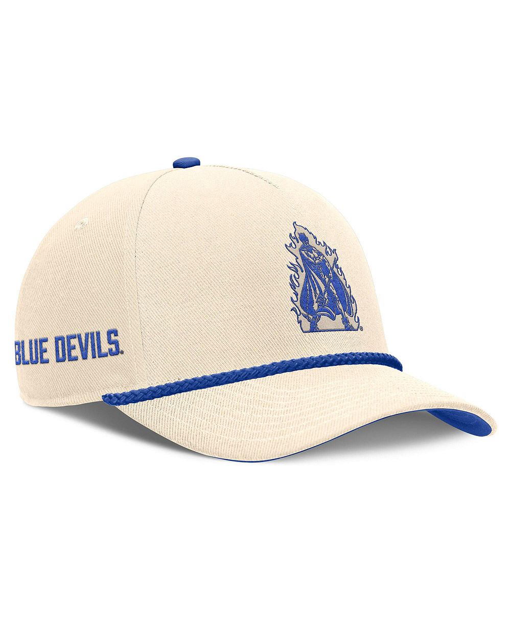 Мужская и женская кепка Nike Duke Blue Devils Legacy Vintage Rope Rise Adjustable Natural