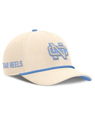 Мужская и женская кепка Nike Natural North Carolina Tar Heels Legacy Vintage Rope Rise Adjustable