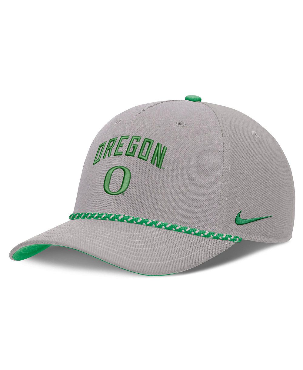 Men's and Women's Nike Gray Oregon Ducks Primetime Rise Rope Adjustable Hat