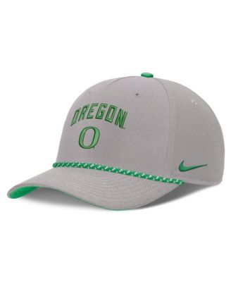 Мужская и женская кепка Nike Gray Oregon Ducks Primetime Rise Rope Adjustable