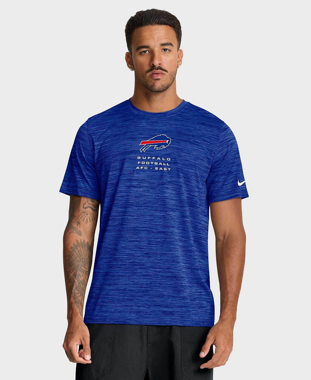 Nike Men's Royal Buffalo Bills Velocity Ball Carrier Dri-FIT T-Shirt