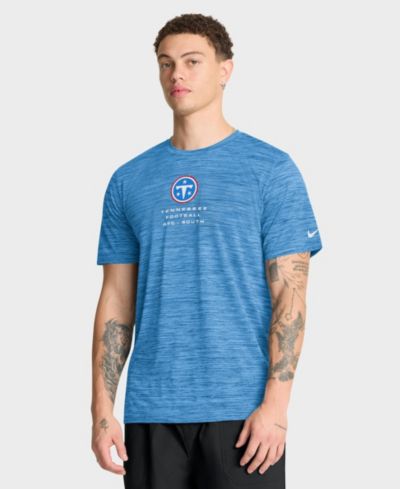Nike Men's Light Blue Tennessee Titans Velocity Ball Carrier Dri-FIT T-Shirt