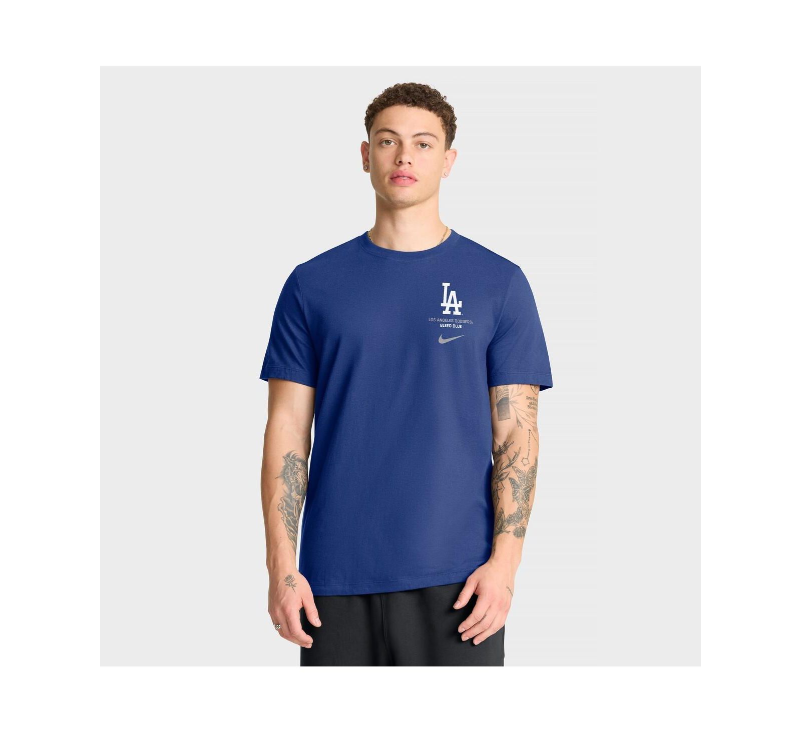 Nike Men's Royal Los Angeles Dodgers Primetime 2-Hit T-Shirt