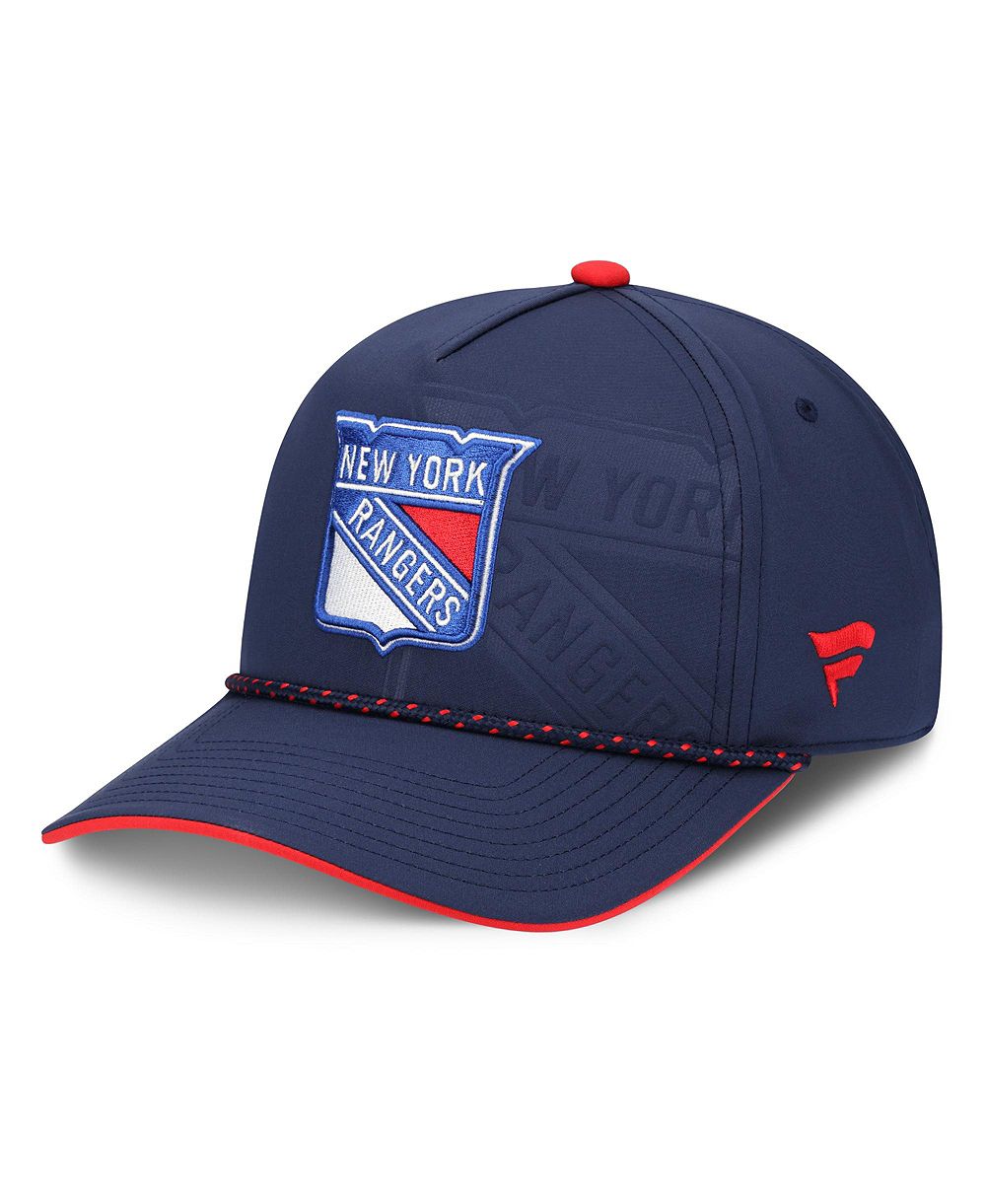 Мужская кепка Fanatics Navy New York Rangers On Stage Podium A-Frame Adjustable