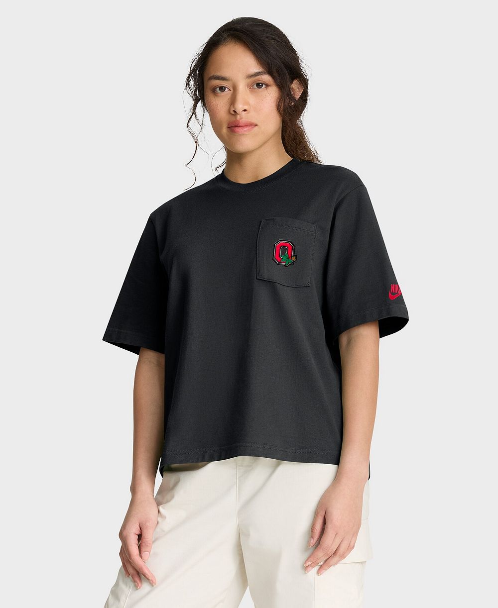 Nike Women's Ohio State Buckeyes Boxy Pocket T-Shirt