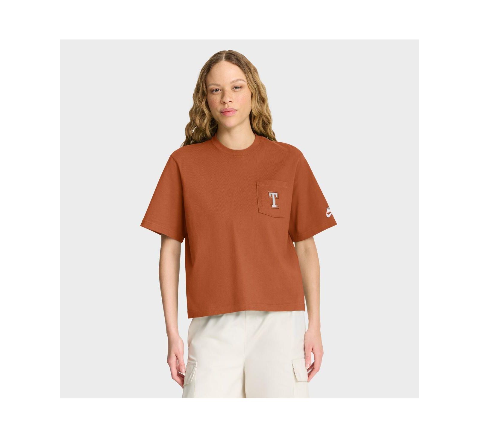 Nike Women's Texas Orange Texas Longhorns Legacy Pocket Boxy T-Shirt