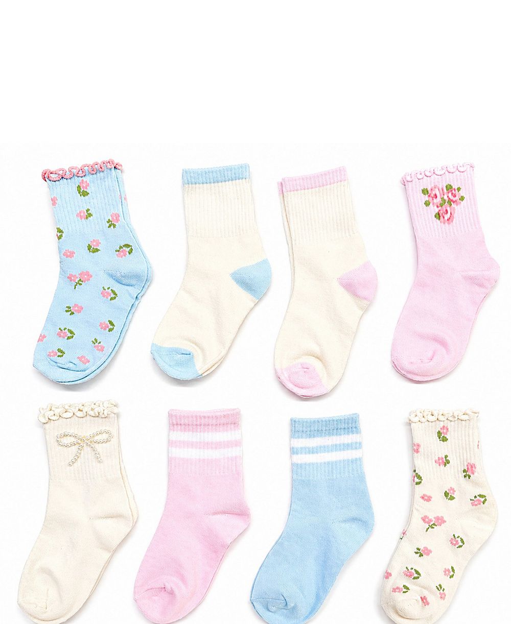 Rainbow Sugar Детские носки Mid Crew 8-Pack