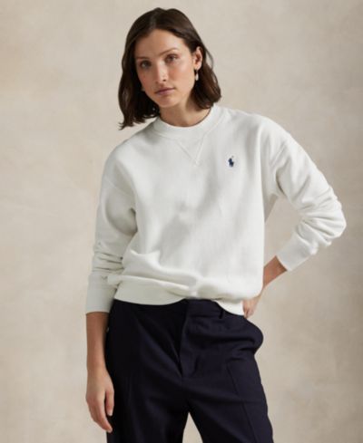 Polo Ralph Lauren Women's Lightweight Fleece Crew Neck Sweatshirt