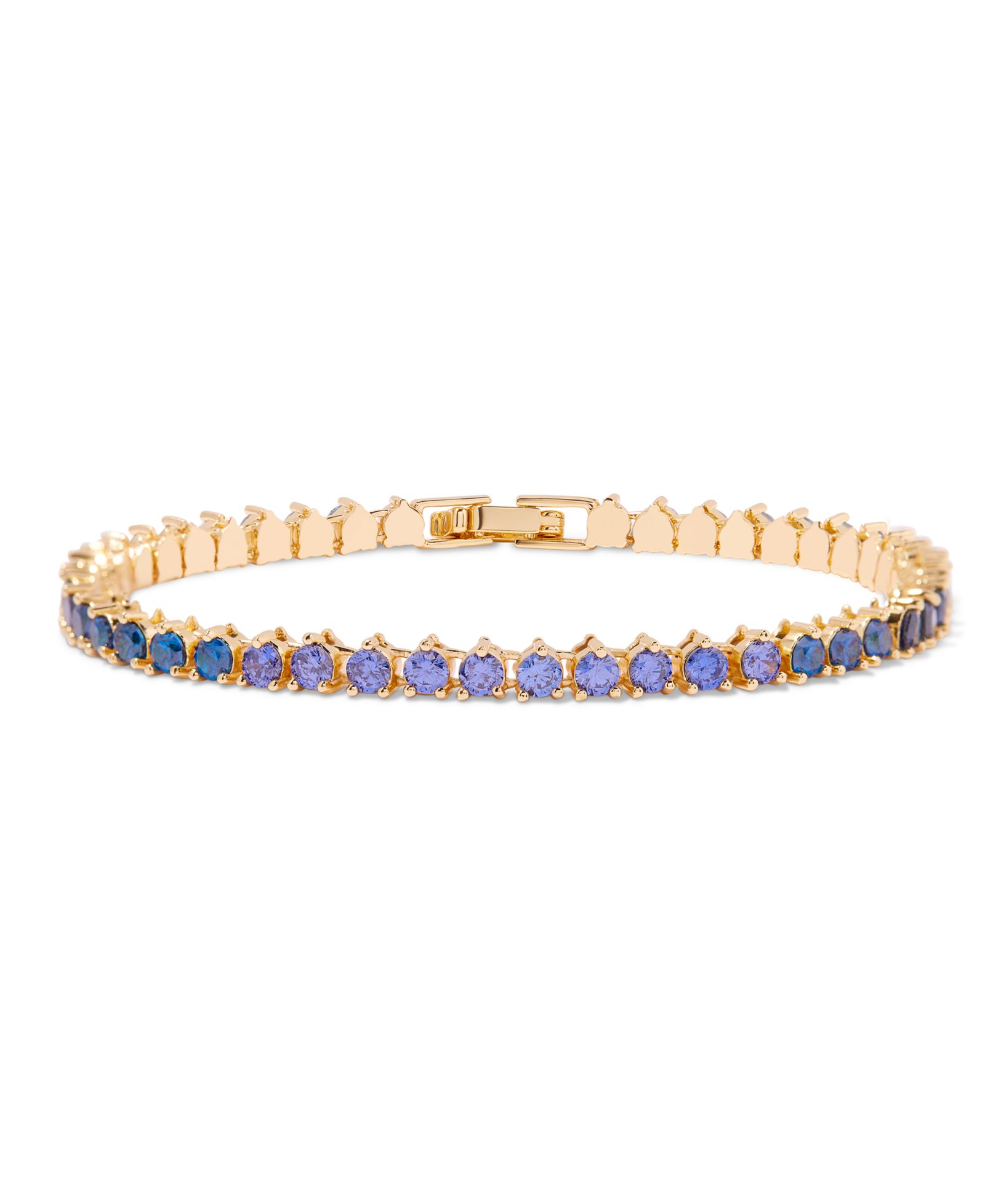brook & york Gold-Tone Plated Isabella Ombre Birthstone Tennis Bracelet