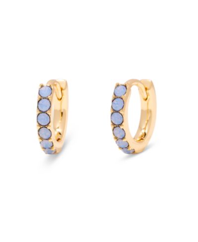 Серьги brook & york Gold-Tone Plated Kara Opal Huggie