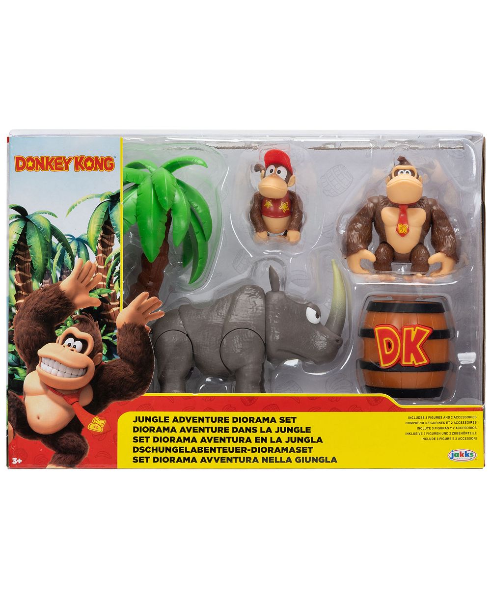 Donkey Kong Adventure Diorama 5-Piece Playset, Ages 3+