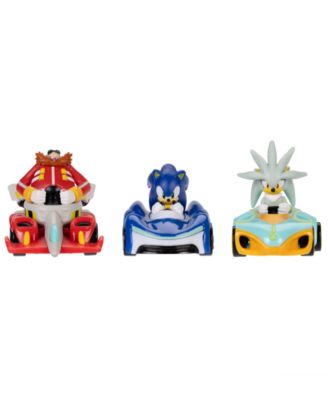 Коллекционные игрушечные автомобили 1:64 Scale Team Sonic Racing 35th Anniversary, 3 шт