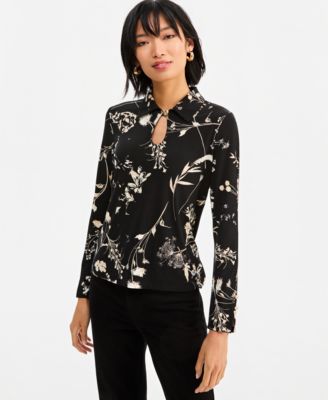 I.N.C. International Concepts Женская Блузка Print Long-Sleeve