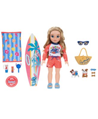 Кукла Disney Princess Lilo & Stitch-Inspired 18" Beach Fashion Doll with Two Puppies