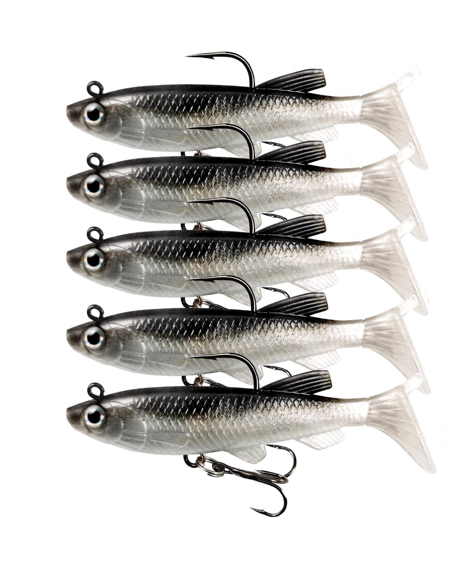 Силиконовая приманка GNUADZ Soft Swimbaits Pre-rigged Jig Heads Paddle Tail Sinking Bait