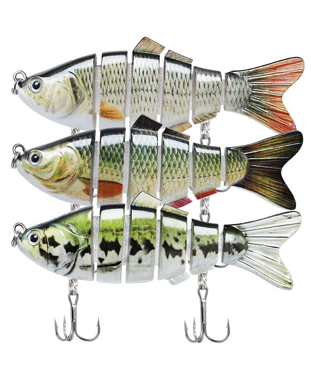 Приманка для бас GNUADZ Easy Catch Jointed Swimbaits BKK Hooks Lifelike