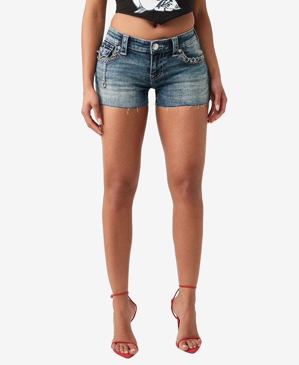 Женние шорты True Religion Pierced Joey Low-Rise Cutoff Flap