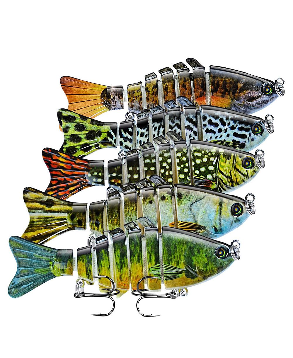 Рыболовные приманки GNUADZ Multi Jointed Swimbait для окуня и форели