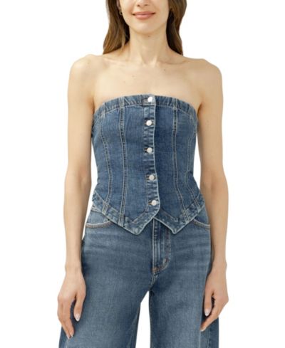 Женский корсетный топ Silver Jeans Co. из денима