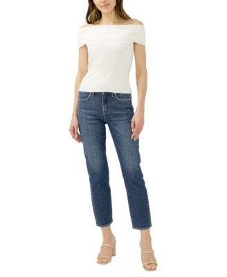 Женские джинсы Silver Jeans Co. Most Wanted, прямые, укороченные