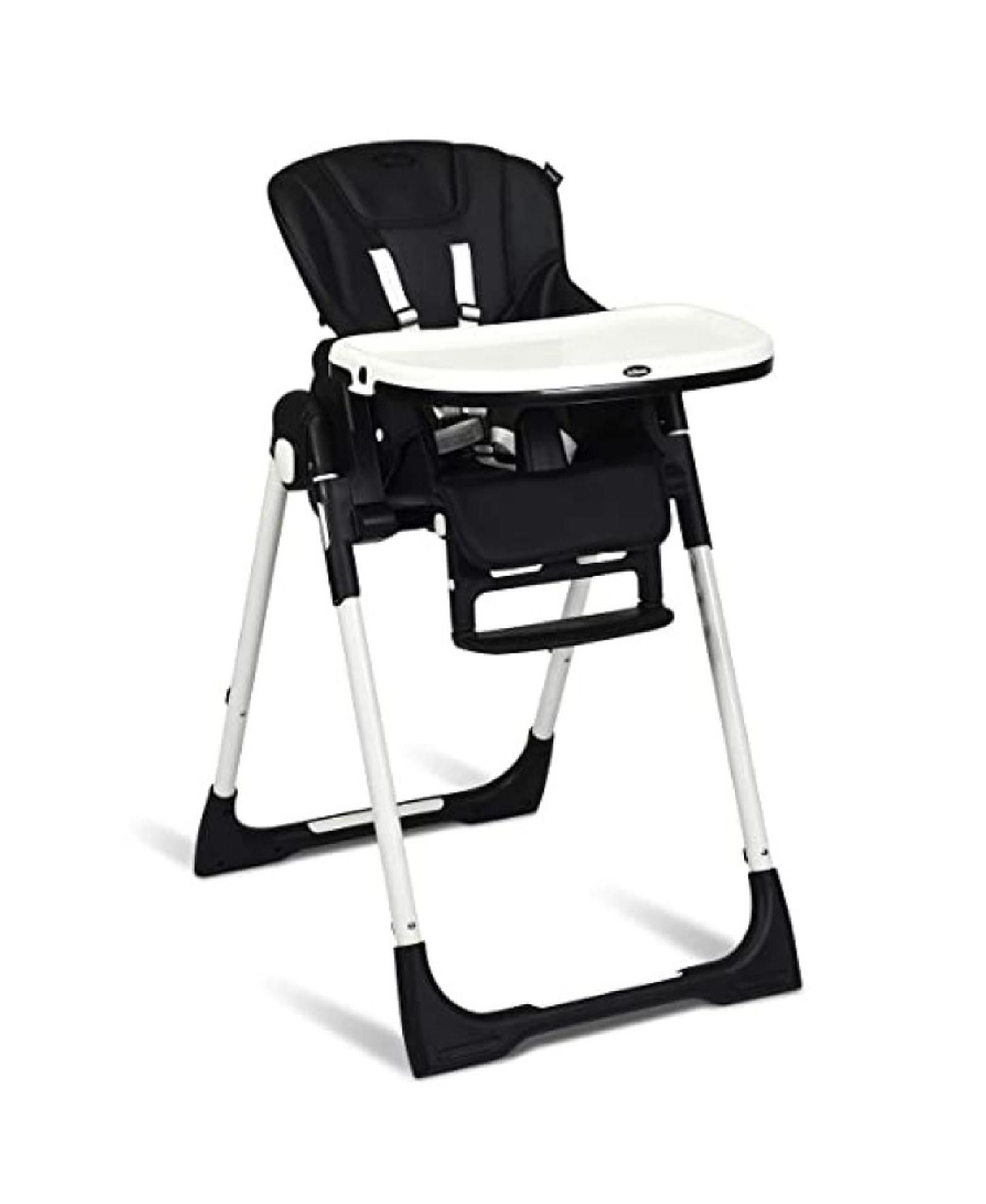 GOUUN Foldable Highchair with Adjustable Backrest Recline and Removable Tray
