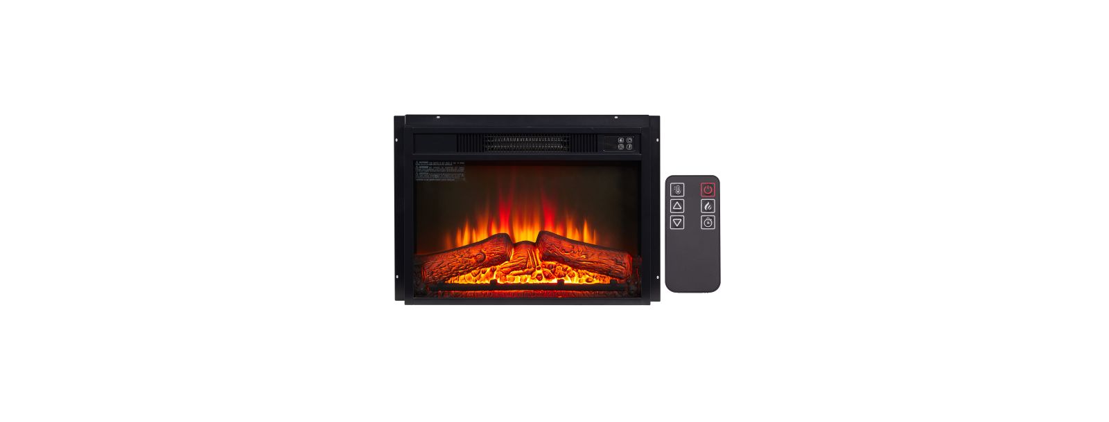 Flynama Electric Fireplace Insert 23" 1400W 120V