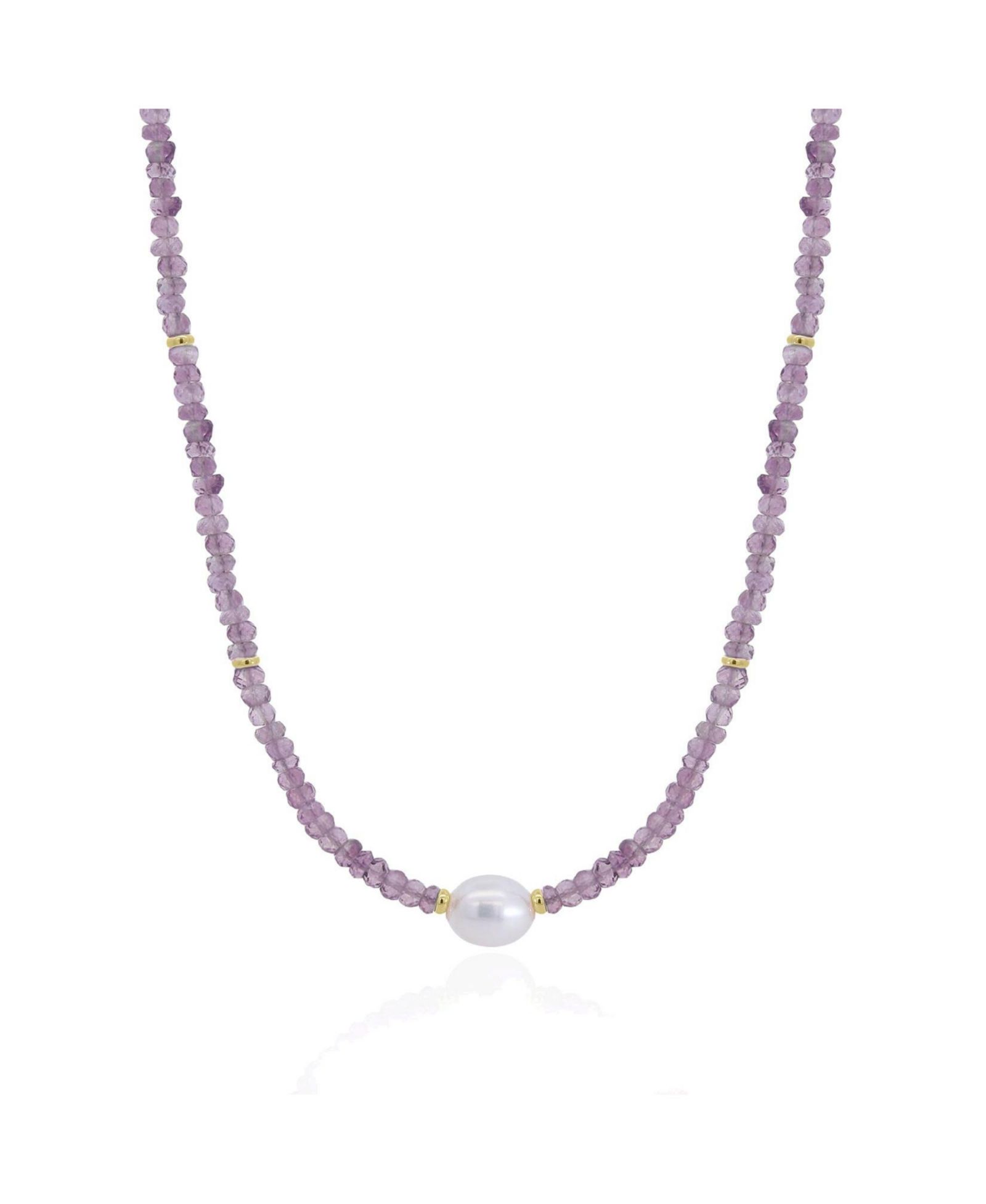 Ожерелье The Lovery Amethyst Bead Pearl 14K