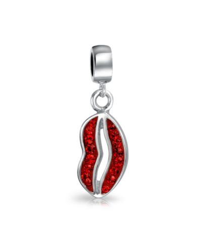 Подвеска-шарм Bling Jewelry Crystal Kiss для браслета из стерлингового серебра.925