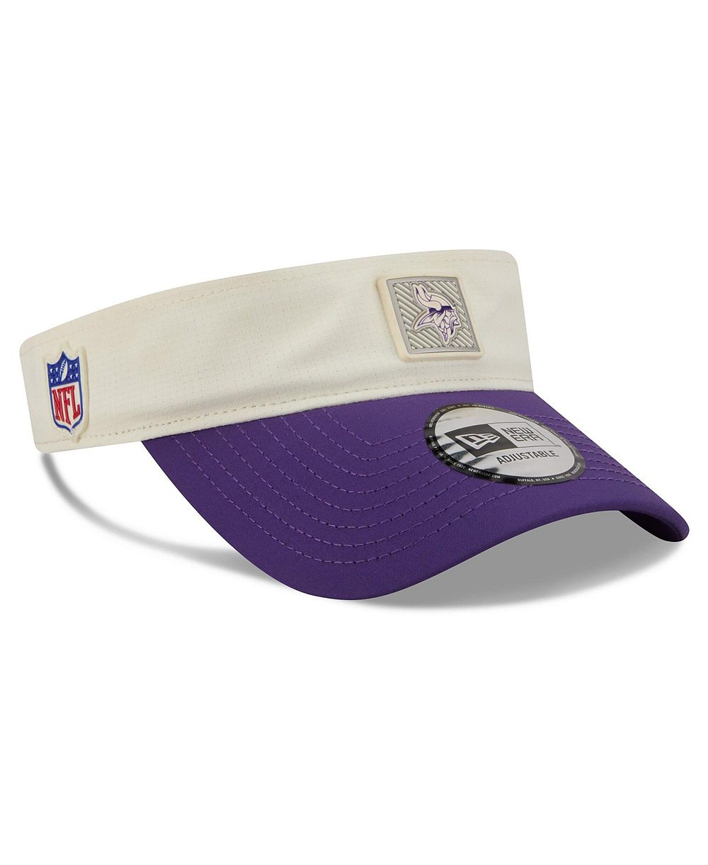 New Era Мужской регулируемый козырек Minnesota Vikings 2026 NFL Training Camp, цвет Cream/Purple