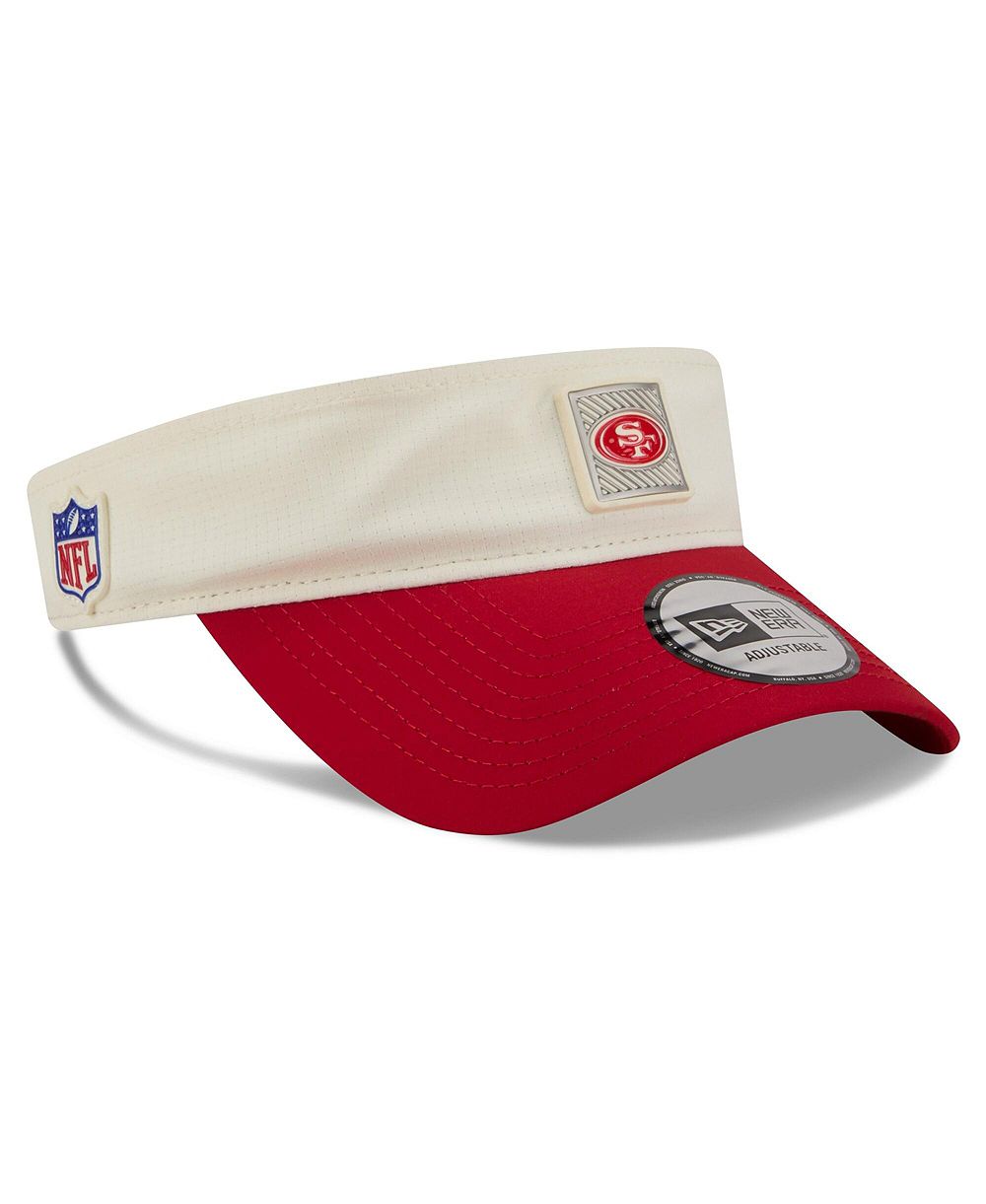 Мужской регулируемый козырек New Era San Francisco 49ers 2026 NFL Training Camp Cream/Scarlet