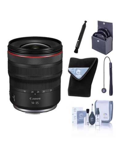 Объектив Canon RF 14-35mm f/4 L IS USM с набором фильтров ProOptic 77mm и аксессуарами для чистки