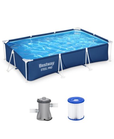Надувной бассейн Bestway Steel Pro, 9.8' x 6.6' x 26", с насосом-фильтром