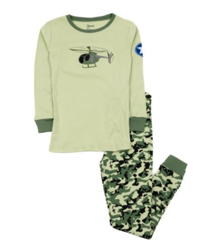 Leveret Baby Boys Two-Piece Cotton Long Sleeve Shirt and Pants Pajama Set - Vehicle and Transportation Prints