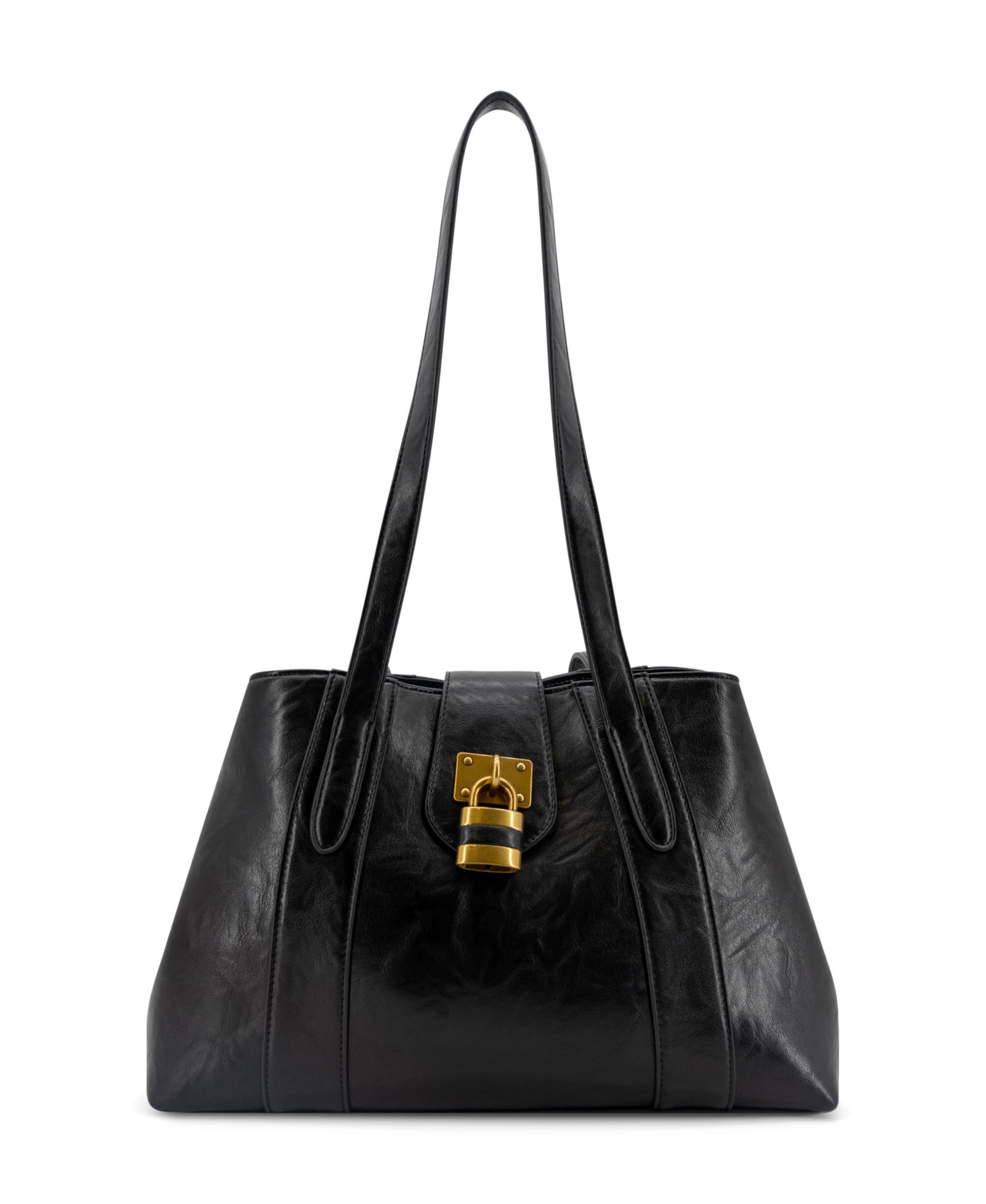 LIKE DREAMS Fiora Signature Lock Medium Satchel Handbag