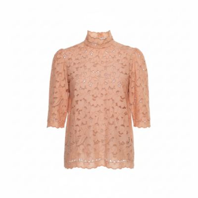 Pre-Owned Stella Mccartney Women's Eyelet Lace Back Button Detail Top