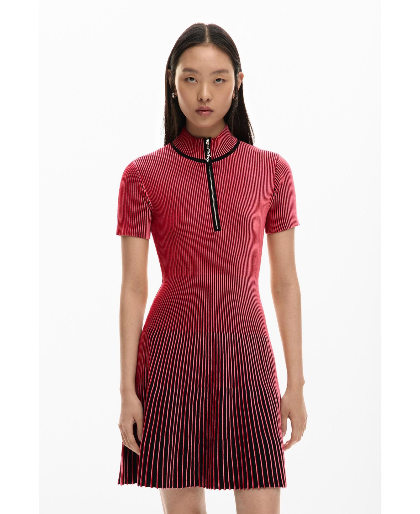 Desigual Women's Short iridescent knit dress