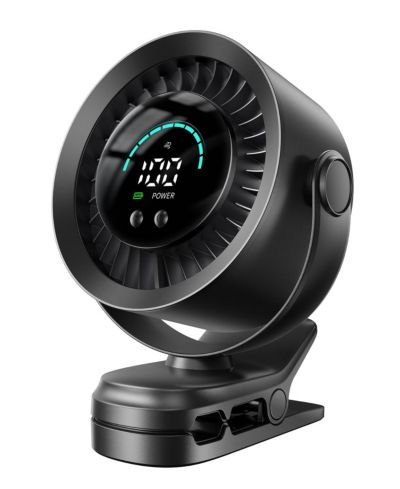 GNUADZ Мини-вентилятор с USB, LED-дисплей, 360° вращение, 100 скоростей, 3000mAh