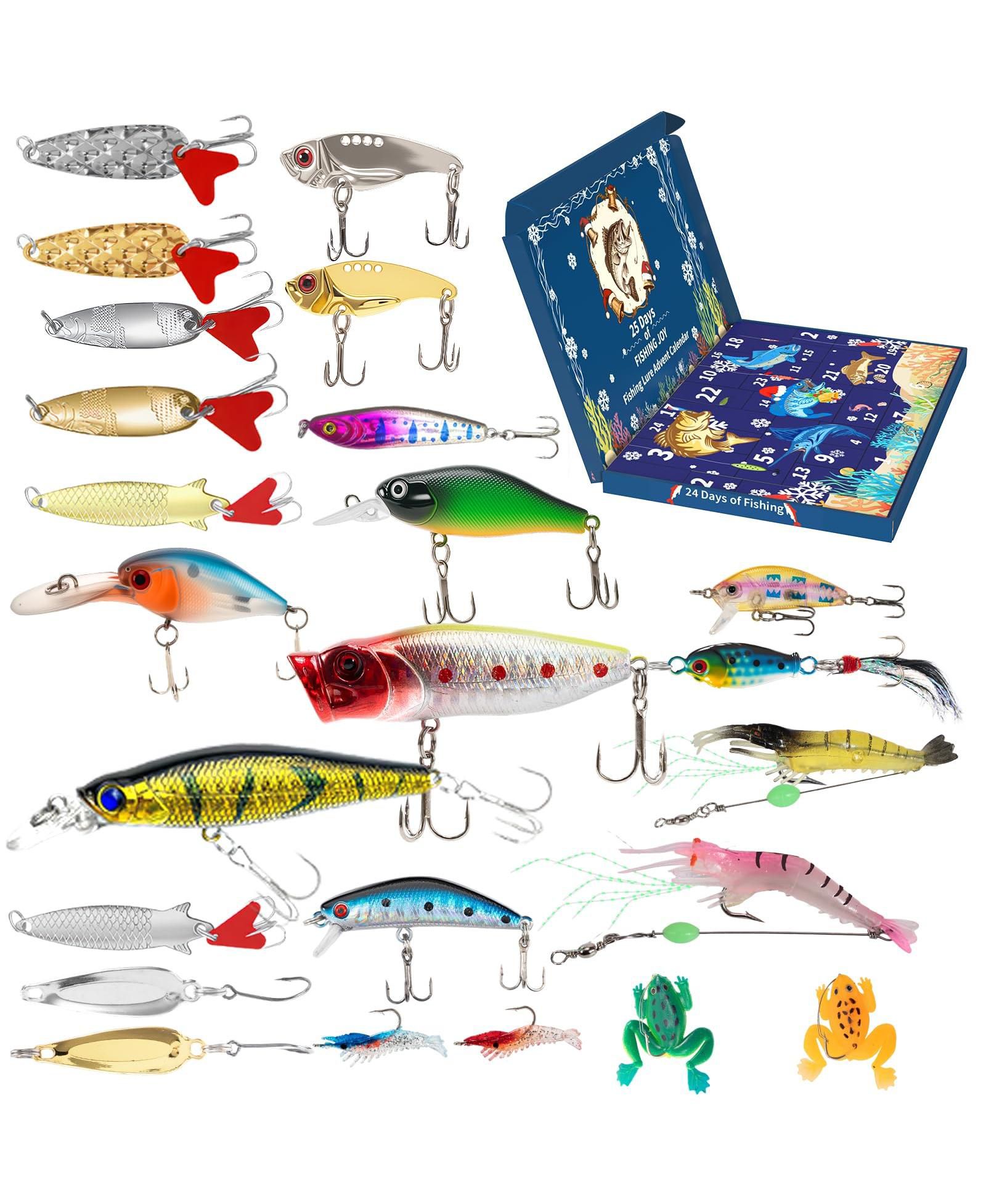 Набор рыболовных приманок GNUADZ 24 предмета Bass Lures Tackle Box
