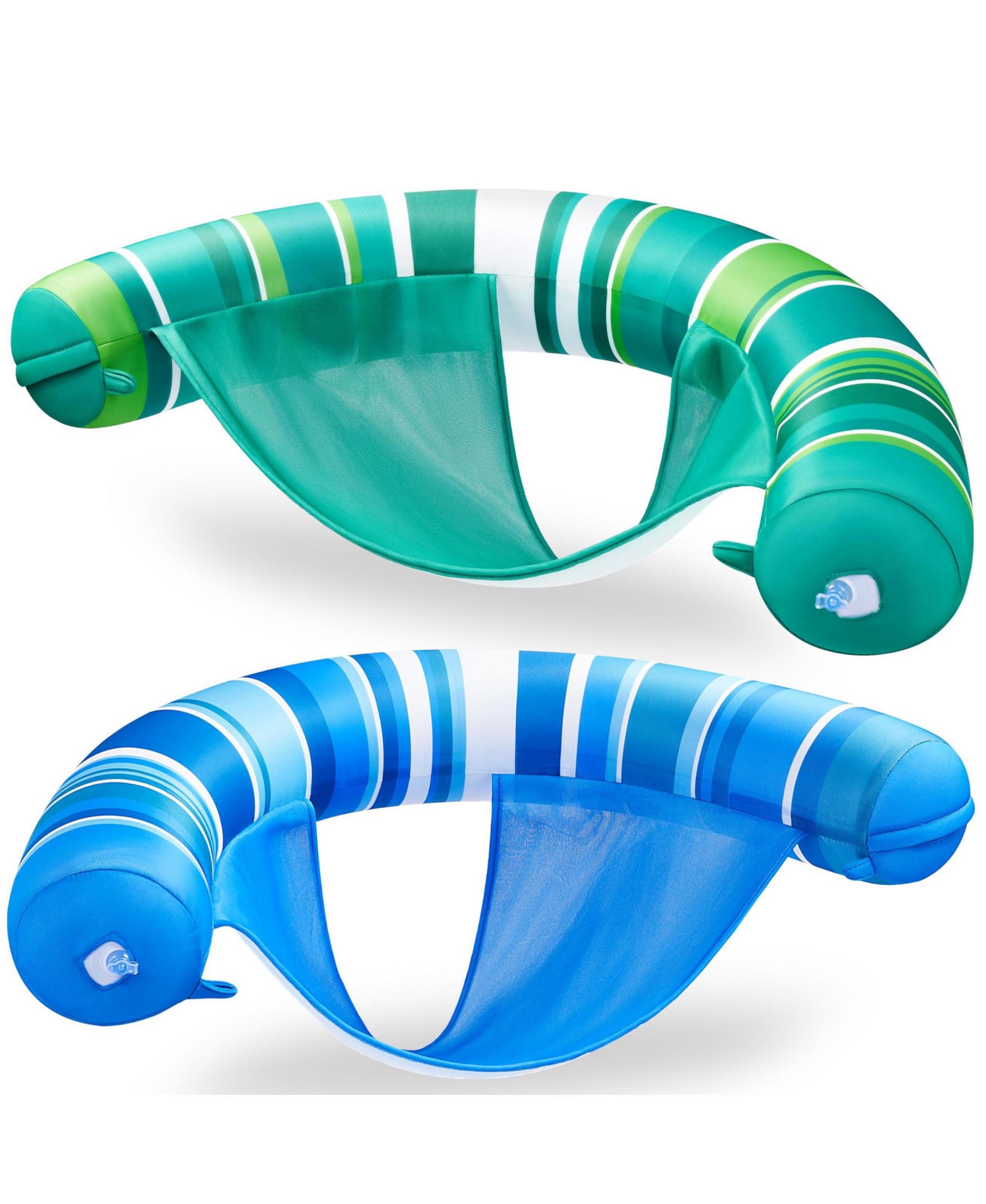GNUADZ 2 Packs Inflatable Pool Float Chair Sling Fabric Stripes