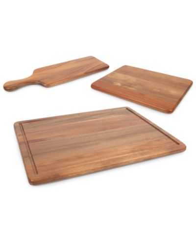 Toscana Acacia Wood 3-Piece Charcuterie Board Set