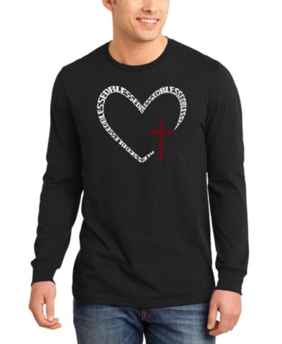 Мужская футболка LA Pop Art Blessed Heart Cross