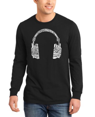 Мужская футболка LA Pop Art Word Art Long-Sleeve