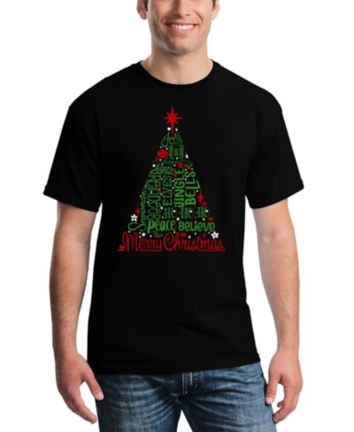 Мужская футболка LA Pop Art Holiday Christmas Tree Word Art
