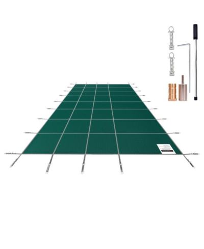 SUGIFT Rectangle Mesh Winter Pool Safety Cover with 12 Year Warranty