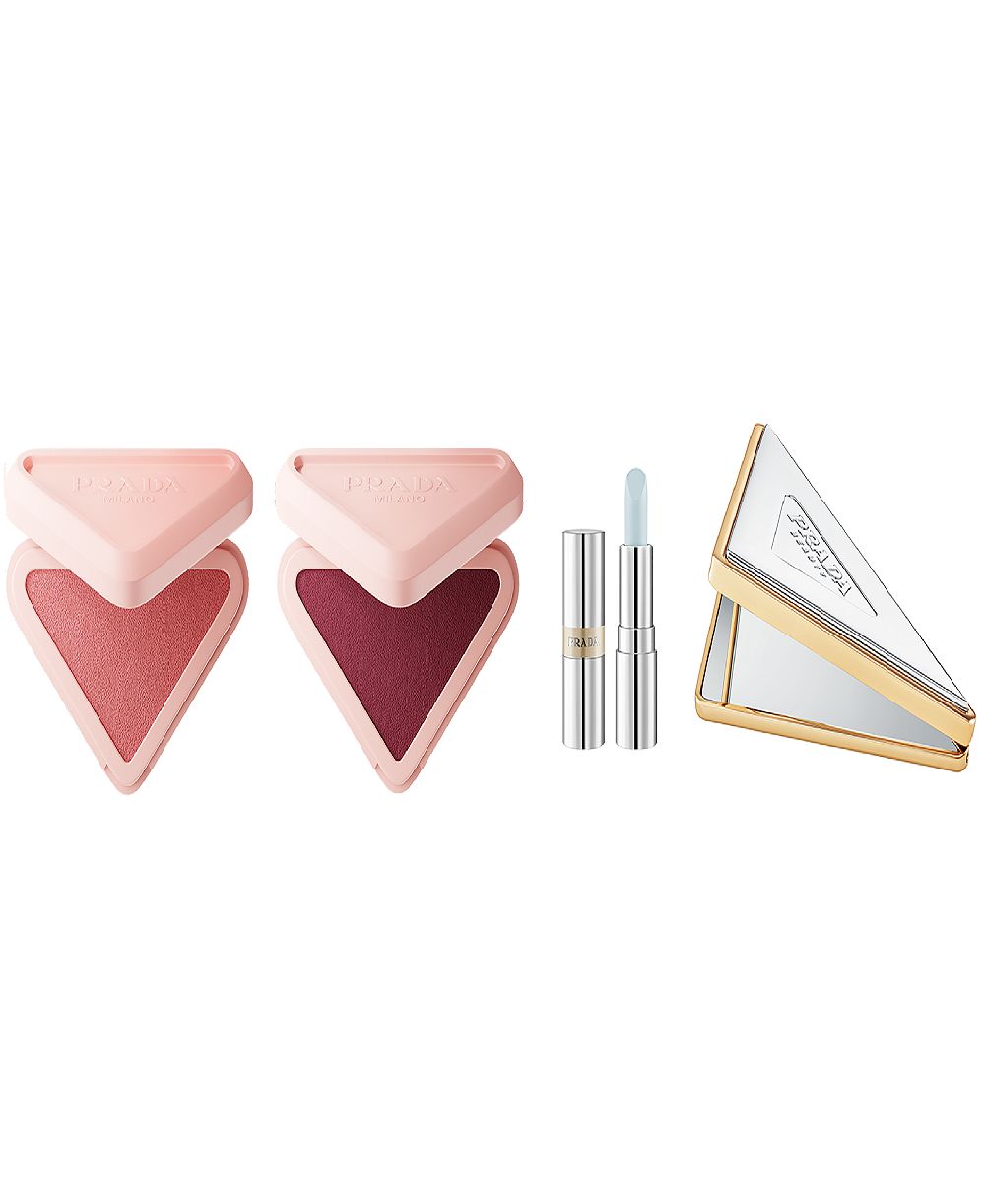 Prada Beauty 4-Piece Blush and Lip Balm Bundle Set