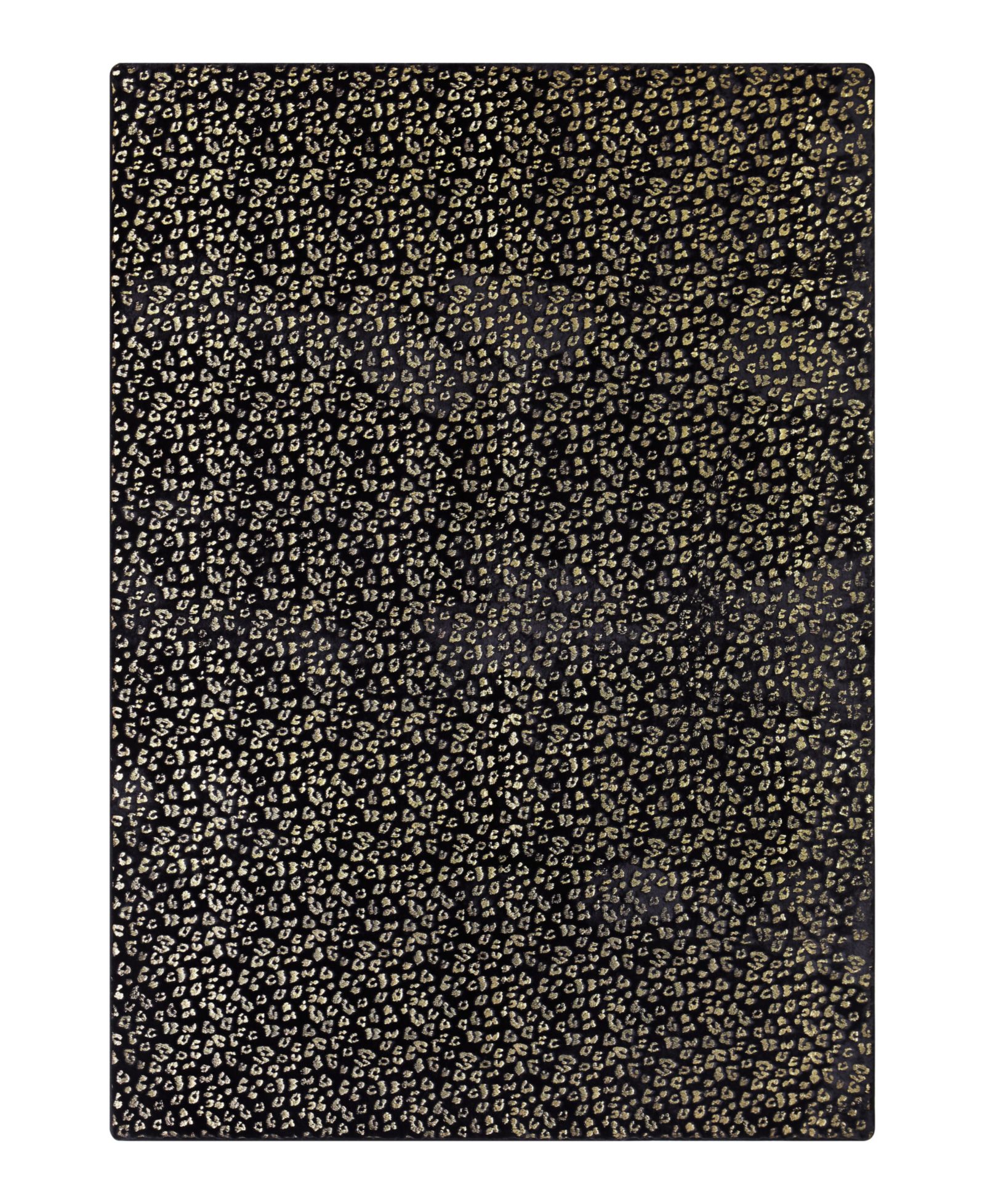 Juicy Couture Ковер с металлическим принтом леопард, 72" x 48"